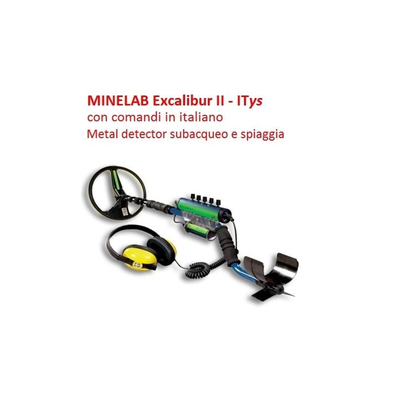 MINELAB Excalibur II - ITys con comandi in italiano - Metal detector subacqueo e spiaggia