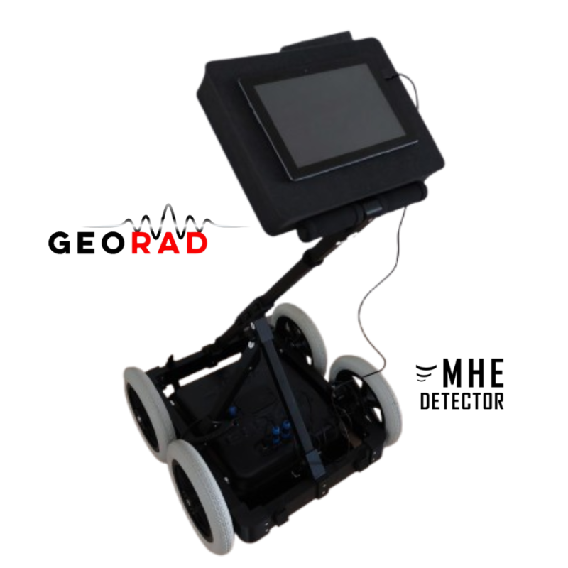 Georad GR500 con Carrello Professionale per Sottoservizi