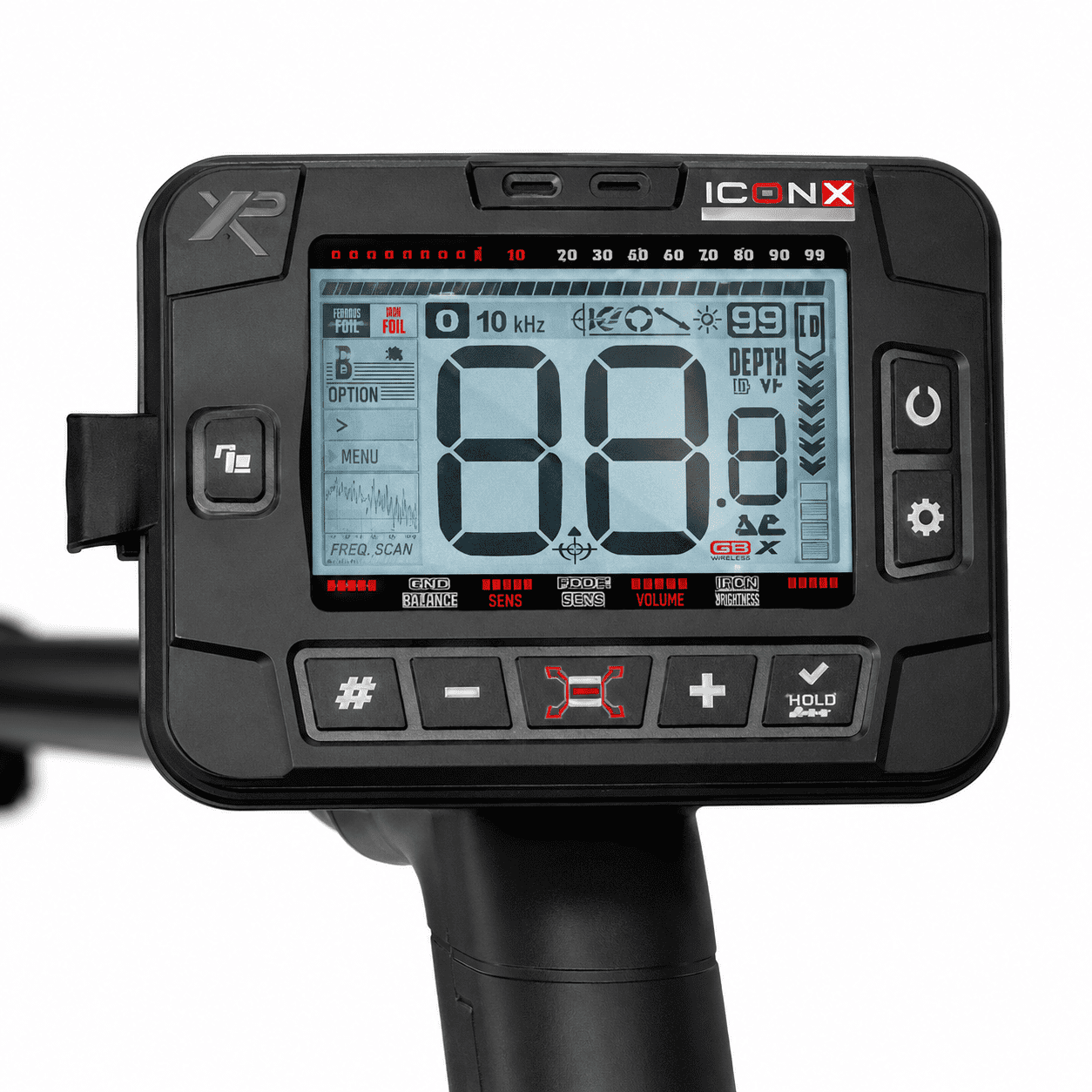 XP ICON X FULL Metal Detector Wireless FMF 2026 con Cuffie WSA ST e Piastra 28 cm
